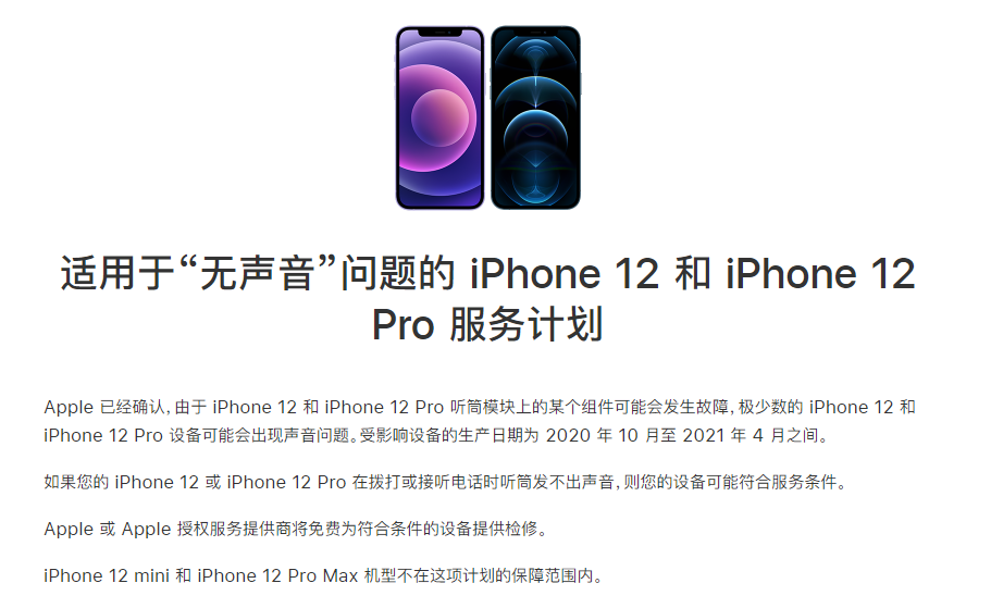 望花苹果手机维修分享iPhone 12/Pro 拨打或接听电话时无声音怎么办 